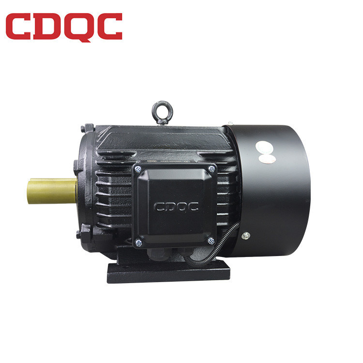 Black Vfd Electric Motor , Three Phase Ac Motor High Overload Capacity